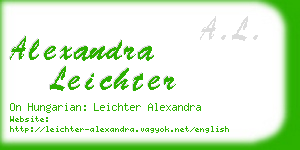 alexandra leichter business card